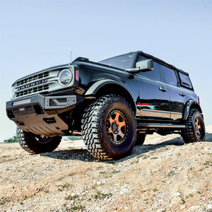 Upgrade your Ford Bronco | Westin Pro-Mod Bumper | Modular Design, Direct-Fit | Removable Mesh Screens | Textured Black Powder Coat