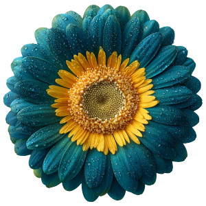 Blue Circular Flower Vinyl Car Decal Sticker – Waterproof & UV-Resistant Blue Circular Flower Vinyl Car Decal Sticker – Waterproof & UV-Resistant