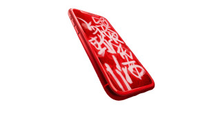 Red Iphone Float Vinyl Car Decal Sticker – Waterproof & UV-Resistant 