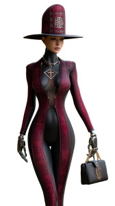 Futuristic Cyborg Woman V2 Vinyl Car Decal Sticker – Waterproof & UV-Resistant 