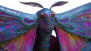 Bioluminescent Alien Moth Vinyl Car Decal Sticker – Waterproof & UV-Resistant Bioluminescent Alien Moth Vinyl Car Decal Sticker – Waterproof & UV-Resistant