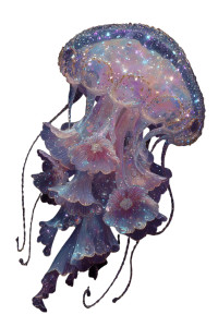 Liminal Jellyfish Vinyl Car Decal Sticker – Waterproof & UV-Resistant 