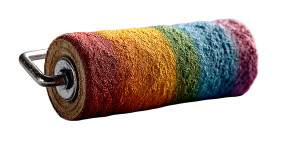 Rainbow Paint Roller V2 Vinyl Car Decal Sticker – Waterproof & UV-Resistant 