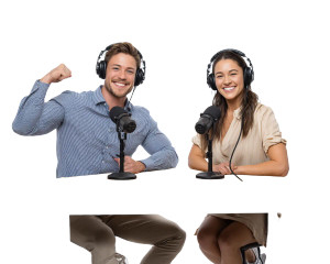 Podcast Duo V5 Vinyl Car Decal Sticker – Waterproof & UV-Resistant Podcast Duo V5 Vinyl Car Decal Sticker – Waterproof & UV-Resistant