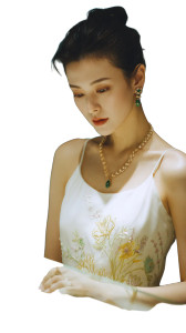 Elegant Jewelry Shopper Vinyl Car Decal Sticker – Waterproof & UV-Resistant 