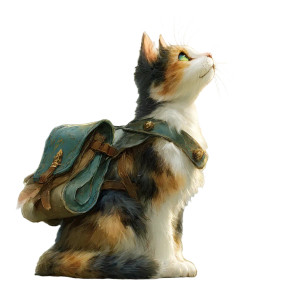 Calico Traveler Cat Vinyl Car Decal Sticker – Waterproof & UV-Resistant Calico Traveler Cat Vinyl Car Decal Sticker – Waterproof & UV-Resistant