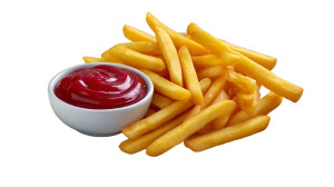 French Fries Plate V3 Vinyl Car Decal Sticker – Waterproof & UV-Resistant 