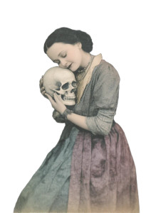 Woman Embracing Skull Ghost Vinyl Car Decal Sticker – Waterproof & UV-Resistant 