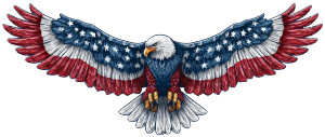 Patriotic Eagle Sticker V3 Vinyl Car Decal Sticker – Waterproof & UV-Resistant Patriotic Eagle Sticker V3 Vinyl Car Decal Sticker – Waterproof & UV-Resistant
