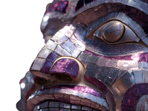 Haida Art Mask Vinyl Car Decal Sticker – Waterproof & UV-Resistant 