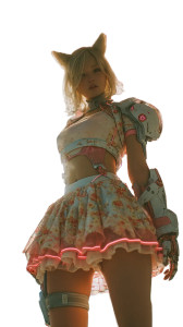 Cyberpunk Magical Girl V2 Vinyl Car Decal Sticker – Waterproof & UV-Resistant 