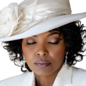 Praying Churchgoer Vinyl Car Decal Sticker – Waterproof & UV-Resistant 