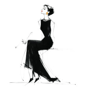Audrey Hepburn Sketch Vinyl Car Decal Sticker – Waterproof & UV-Resistant 