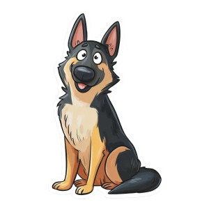 German Shepherd Sticker Vinyl Car Decal Sticker – Waterproof & UV-Resistant German Shepherd Sticker Vinyl Car Decal Sticker – Waterproof & UV-Resistant