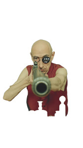 Bald Gunman Vinyl Car Decal Sticker – Waterproof & UV-Resistant Bald Gunman Vinyl Car Decal Sticker – Waterproof & UV-Resistant