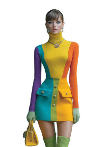 1960S Fashion Model V3 Vinyl Car Decal Sticker – Waterproof & UV-Resistant 