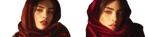 Luxurious Velvet Scarf Vinyl Car Decal Sticker – Waterproof & UV-Resistant 