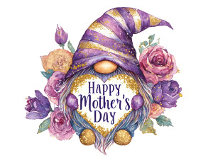 Cute Striped Gnome Vinyl Car Decal Sticker – Waterproof & UV-Resistant 