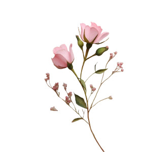 Pink Rose Buds Vinyl Car Decal Sticker – Waterproof & UV-Resistant 