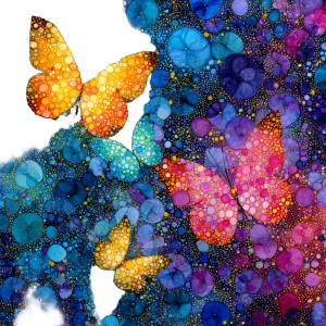 Vibrant Butterfly Fusion Vinyl Car Decal Sticker – Waterproof & UV-Resistant 