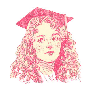 Teen Graduate Illustration Vinyl Car Decal Sticker – Waterproof & UV-Resistant Teen Graduate Illustration Vinyl Car Decal Sticker – Waterproof & UV-Resistant