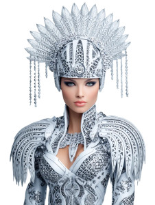 Cybernetic Goddess V2 Vinyl Car Decal Sticker – Waterproof & UV-Resistant 