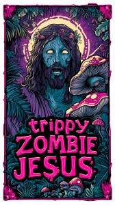 Trippy Zombie Jesus Vinyl Car Decal Sticker – Waterproof & UV-Resistant 