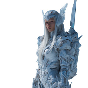 Ice Warrior Vinyl Car Decal Sticker – Waterproof & UV-Resistant 