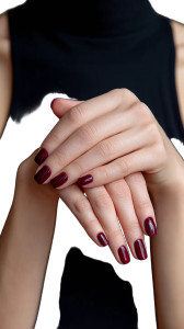 Model'S Red Nails Vinyl Car Decal Sticker – Waterproof & UV-Resistant 