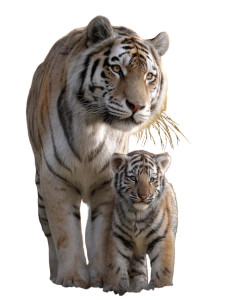 Tiger And Cub V2 Vinyl Car Decal Sticker – Waterproof & UV-Resistant Tiger And Cub V2 Vinyl Car Decal Sticker – Waterproof & UV-Resistant