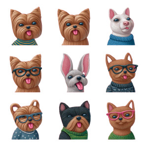 Yorkie Puppy Icons Vinyl Car Decal Sticker – Waterproof & UV-Resistant Yorkie Puppy Icons Vinyl Car Decal Sticker – Waterproof & UV-Resistant