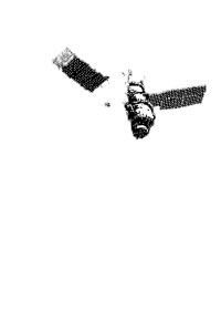 Stylized Satellite Vinyl Car Decal Sticker – Waterproof & UV-Resistant 