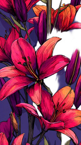 Lily Plant Flower Vinyl Car Decal Sticker – Waterproof & UV-Resistant Lily Plant Flower Vinyl Car Decal Sticker – Waterproof & UV-Resistant