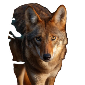Red Wolf V3 Vinyl Car Decal Sticker – Waterproof & UV-Resistant 