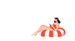 Woman Lounging Poolside Vinyl Car Decal Sticker – Waterproof & UV-Resistant Woman Lounging Poolside Vinyl Car Decal Sticker – Waterproof & UV-Resistant