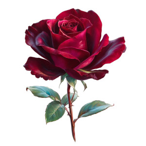 Realistic Rose V3 Vinyl Car Decal Sticker – Waterproof & UV-Resistant 