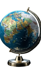 Middle Eastern Globe Vinyl Car Decal Sticker – Waterproof & UV-Resistant 