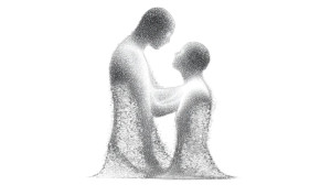 Embracing Light Figures Vinyl Car Decal Sticker – Waterproof & UV-Resistant 