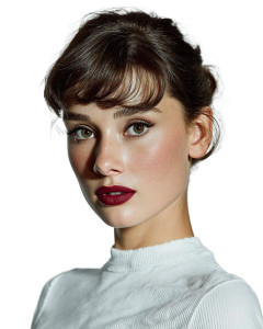 Audrey Hepburn Portrait V8 Vinyl Car Decal Sticker – Waterproof & UV-Resistant 