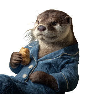 Otter In Pajamas V2 Vinyl Car Decal Sticker – Waterproof & UV-Resistant Otter In Pajamas V2 Vinyl Car Decal Sticker – Waterproof & UV-Resistant