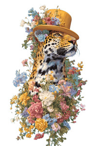 Leopard With Hat Vinyl Car Decal Sticker – Waterproof & UV-Resistant Leopard With Hat Vinyl Car Decal Sticker – Waterproof & UV-Resistant