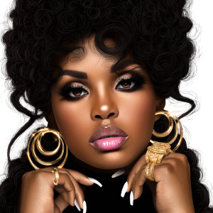 Glamorous Black Woman V8 Vinyl Car Decal Sticker – Waterproof & UV-Resistant Glamorous Black Woman V8 Vinyl Car Decal Sticker – Waterproof & UV-Resistant