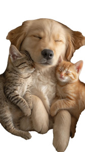 Sleeping Puppy Kittens Vinyl Car Decal Sticker – Waterproof & UV-Resistant 