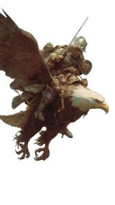 Knight On Eagle V3 Vinyl Car Decal Sticker – Waterproof & UV-Resistant 