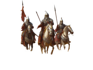 Dynastic Cavalry Vinyl Car Decal Sticker – Waterproof & UV-Resistant 