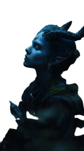 Mystical Elf Demoness Vinyl Car Decal Sticker – Waterproof & UV-Resistant 