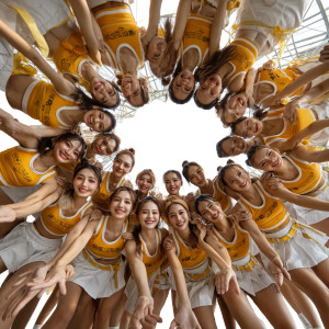 Taiwanese Cheerleaders Celebrating Vinyl Car Decal Sticker – Waterproof & UV-Resistant 