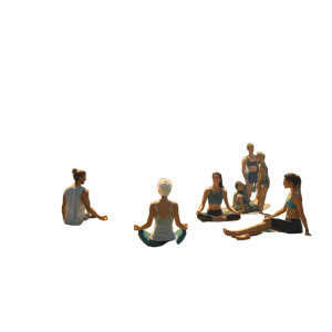 Yoga By Ocean Vinyl Car Decal Sticker – Waterproof & UV-Resistant 