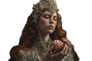 Mermaid Queen V2 Vinyl Car Decal Sticker – Waterproof & UV-Resistant 