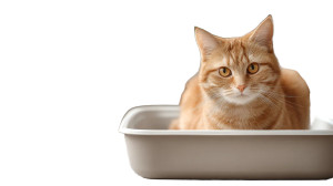 Ginger Cat Relaxing Vinyl Car Decal Sticker – Waterproof & UV-Resistant 